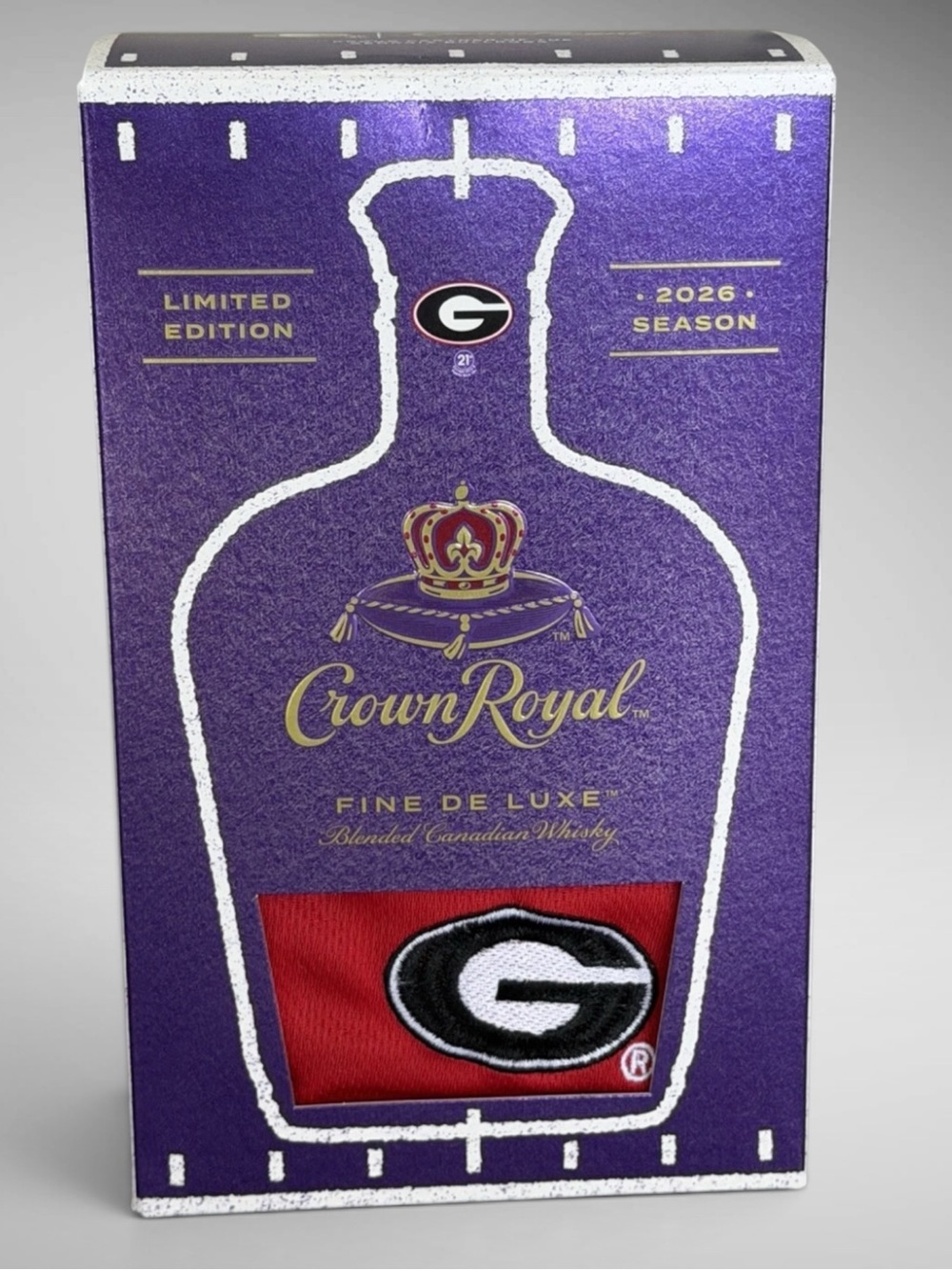 Crown Royal x Georgia Bulldogs UGA 2026 Limited Edition Box & Bag